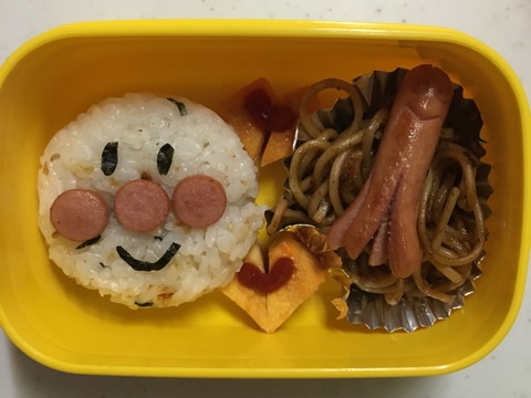 幼児用☆アンパンマンと焼きそばのお弁当(o^^o)